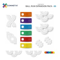 Rainbow Ball Run Expansion Set 66 pieces