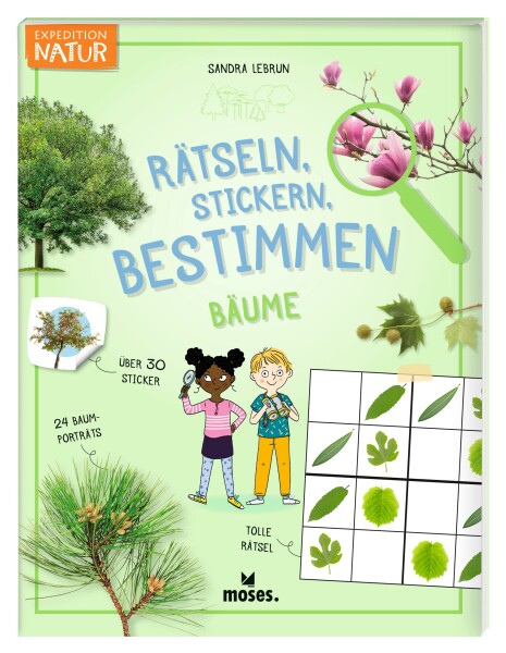 Rätseln Stickern Bestimmen Bäume